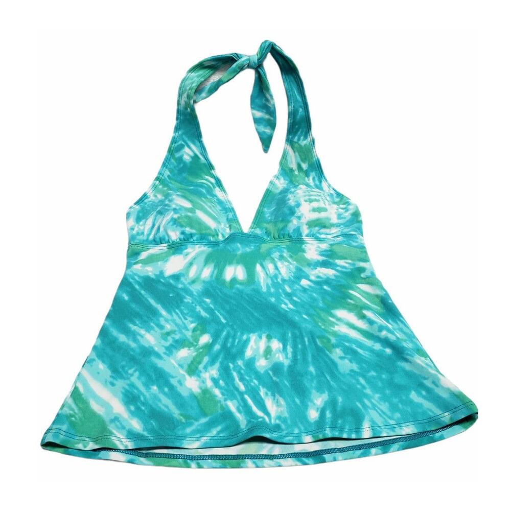 La Blanca Tie Dye Halter Tankini Swim Suit Top - Size 8